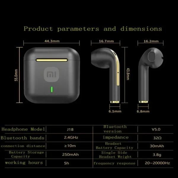 Compra XIAOMI J18 Auriculares Inalámbricos ¡Oferta Única! - Imagen 5