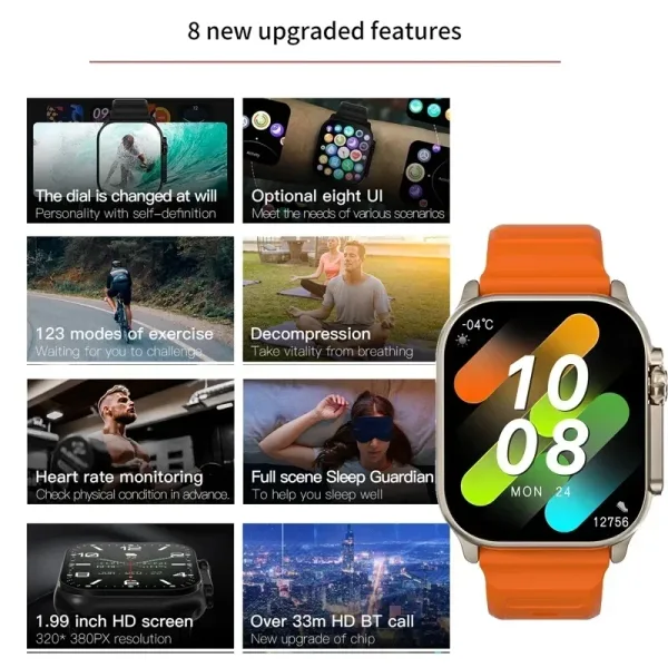 LAXASFIT T900Ultra Smart watch Bluetooth ¡Oferta Limitada, Lleva El Mejor Reloj Deportivo Ahora! - Imagen 3