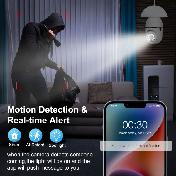 ¡Protege tu hogar ahora! Cámara Wifi con visión nocturna - Imagen 3