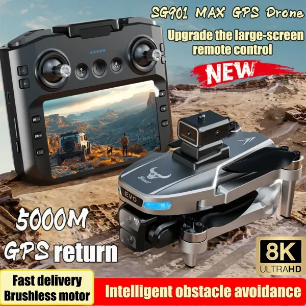 Dron SG901 MAX 8K GPS Plegable, ¡Compra Ahora!